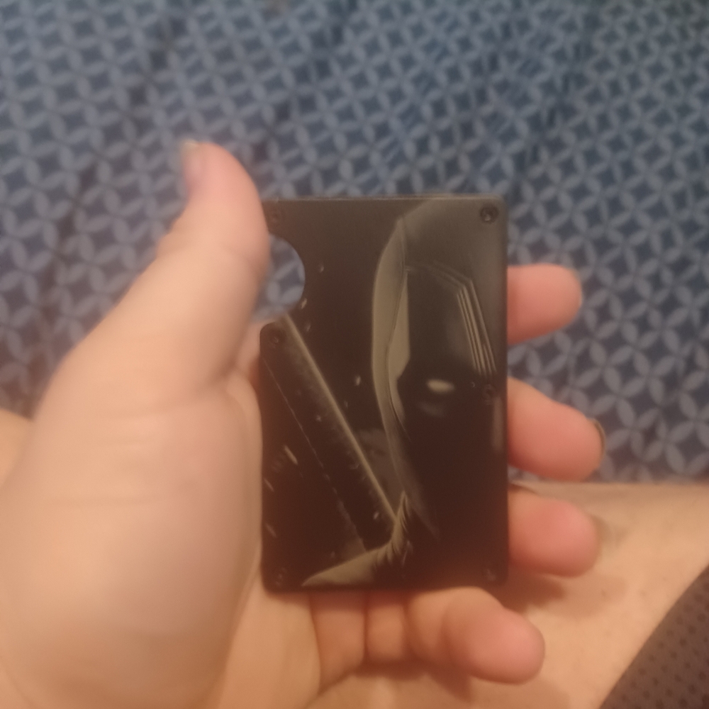 Deadpool lazer engraved minimalist wallet